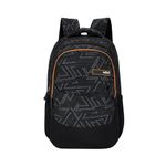 Safari Altus 37L Laptop Backpack Bag for Men and Women, Ideal for Office/School/College Boys & Girls, 3 Compartment Printed Casual Backpack with Front Pocket, Organizer & Bottle Holder, Color Black