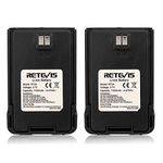 Retevis RT24 Walkie Talkie Battery Original Li-Ion Battery 3.7V 1100mAh RT24 Two Way Radio (2 Pack)