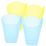 Healifty Kids Cups No Spill Easy Grip Trainer Cup Water Straw Cups or Children Kids 4pcs (Random Color) Kids Cups with Straws