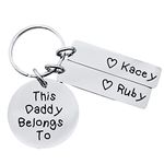 Gift for Daddy Personalised Fathers Day Keyring