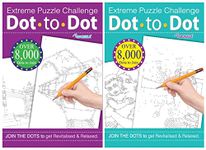 Martello Extreme Dot to Dot Puzzles for Adults - Set of 2 A4 Books