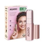 AGARO Facial Hair Removal Machine for Women, Rechargeable, Cordless, Safe & Painless Electric Shaver, Hypoallergenic Blade, Multipurpose Use for Upper Lip, Chin, Cheeks & Forehead, FHR170