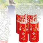 2023 Fireworks Bubble Machine with 240ml Bubble Solution (4Pcs)
