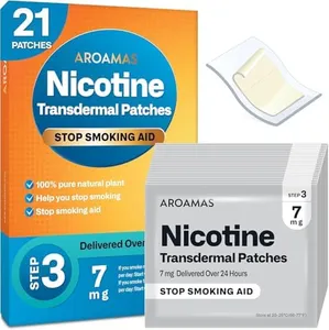 Nicotine Patches to Help Quit Smoking, Stop Smoking - Delivered Over 24 Hours Nicotine Transdermal System to Stop Smoking Aids That Work (Stop Smoking 7mg [Step 3])