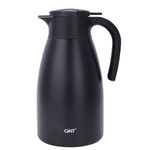GiNT 2.2L / 74Oz Thermal Coffee Carafe, Insulated Stainless Steel Coffee Carafes for Keeping Hot/Double Walled Vacuum Thermal Carafe (Black)