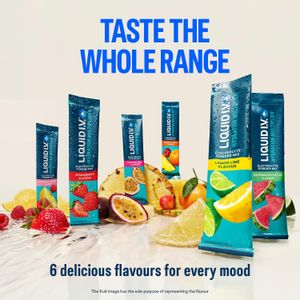 Liquid I.V. Hydration Electrolyte Powder, Passion Fruit, 16 Sachets – Vegan, 7 Vitamins
