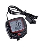 Angelie Bicycle Speedometer, Large LCD Digital Display, Backlit, Waterproof, for Road Mountain Bike