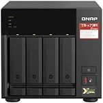 QNAP 4 Bay 8G DDR4 AMD V1500B Quad-Core 2.2 GHz Processor 2X M.2 2280 PCIe Gen3 Network Attached Storage