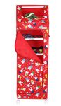 FLIPZON Baby Wardrobe Plastic Multipurpose 6 Shelve, Foldable, (Unbreakable Material) (Rabbit Pattern - Red)