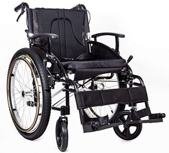 Voyager self Propel Outdoor All Terrain Wheelchair - choice of sizes and colors (Black, 18" Seat Width)