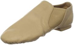 SANSHA Moderno Leather Slip-On Jazz Shoe, Tan, 6