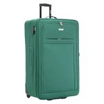 Skylark 32" Extra Large Suitcase Super Lightweight Integrated Combination Lock Expandable 2 Wheel Soft Shell Check in Hold Luggage for 30kg