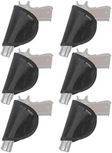 Raymace Pistol Holster with Adhensive Backing ,Gun Safe Accessories Pistol Handgun Holster Storage Solution Mount Inside Gun Safes Door (6 Pack)