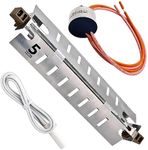 JACS WR51X10055 Refrigerator Defrost Heater Kit, Replacement for General Electric, Includes Temperature Sensor WR55X10025, High Limit Thermostat WR50X10068