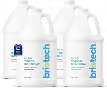 BRIOTECH Topical Skin Spray, Hypochlorous Acid for Sensitive Skin, HOCl Facial Mist, Full Body Support Against Irritation, Calm Redness, Soothe Foot & Scalp, 1 Gallon Refill (4 Pack)