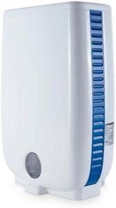 Meaco Portable Dehumidifier DD8L Junior - Compact Desiccant Dehumidifier - Best For Small Homes & Outdoor Spaces - Prevent Condensation, Mould & Damp - 18 x 35 x 50 cm White