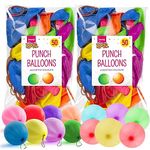 100 Large Punch Balloons for Kids by Jaunty Partyware | Ideal Party Bag Fillers for Kids | 13" Premium Quality | Punch Balloons for Party Bags Fillers for Kids | Punch Balloon Kids Party Bag Fillers