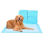 Super-Absorbent Waterproof Dog and Puppy Pet Training Pad, Housebreaking Pet Pad, 100-Count Extra Small-Size, 13’’X17.7’’, Blue