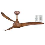 Minka-Aire F843-DK, Wave, 52 Ceiling Fan, Distressed Koa with Remote and Additional Wall Control