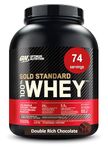 Optimum Nutrition Gold Standard 100% Whey Protein Powder, 2.270g - Double Rich Chocolate - 74 servings (packaging may vary)