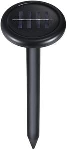 Gardeon Snake Repeller, Set Of 4 Multi Pulse Solar Powered Repellent Ultrasonic Pest Mouse Repellers Rat Trap Possum Deterrent For Lawns Garden, Water Resistant ABS Plastic Black