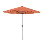 Pure Garden 9' Patio Umbrella with Auto Crank, Terracotta