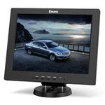 Eyoyo 12 Inch HDMI Monitor with BNC VGA AV HDMI Input 800x600 Portable 4:3 TFT LCD Mini HD Color Video Screen for PC CCTV Home Security (Bulit-in Speaker)