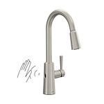 Moen Riley Spot Resist Stainless Hands-Free Touchless Sensor Single Handle Pull Down Kitchen Faucet, 7402EWSRS