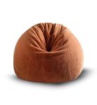 Bean Bag XXXL Size for Adults & Kids Fur bin Bag Luxury Bean Bag Chair (Mango, Bean Bag Filled with Beans (no Asselbly Required))