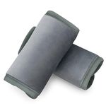 COOLBEBE Car Seat Straps Shoulder Pads for Baby Kids, Super Soft Seat Belt Covers for All Car Seats/Stroller Grey