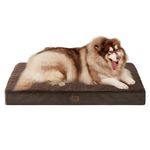 EHEYCIGA XXL Dog Bed, Orthopedic Dog Crate Beds for Jumbo Dogs, Washable Giant Dog Mattress with Removable Cover and Non-Slip Bottom, Pet Bed with Foam