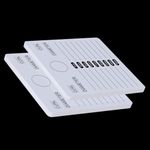 EKYSSO 2 Pieces Lash Trays for Eyelash Extension, Bigger Size Acrylic Eyelash Pallet, Lash Extension Tiles, Lash Tray Strip Glue Pallet Holder for Eyelash Extensions, Unbreakable Lash Tile