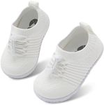 Centipede Demon Toddler Shoes for Boys Girls Baby Kids Slip on Walking Running Shoes Breathable Sock Shoes Lightweight Soft Sneakers 6-7 Toddler White