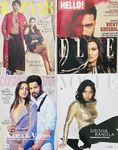 Lifestyle, Fashion and Entertainment English Monthly Magazines Vogue, Hello Elle, Grazia All 2021 Total 5