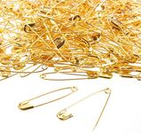 400-Count Safety Pins - Large Safety Pins for Garment Repair, Quilting, Jewelry Making, Gold - 1.7 x 0.4 Inches