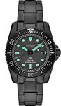 SEIKO Solar Dive Watch for Men - Prospex Collection - LumiBrite Hands - Water Resistant 200M, Black - SNE587, Diver