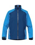 fit space Waterproof Golf Rain Jacket for Men 20K Performance Lightweight Rain Jackets for All Sports, Blue-full-zip, Small