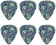 Zombie Pattern Dead Corpses Undead Horror Novelty Guitar Picks Medium Gauge - Set of 6