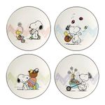 Lenox 895684 Peanuts Easter Snoopy 4-Piece Accent Plates Set