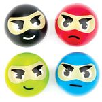 Baker Ross AC8482 Ninja Bouncy Balls for Kids to Play or Party Favours Jet, Asst Colours, 30 mm