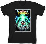 My Hero Academia Deku Key Art Boy's Black T-Shirt -XS