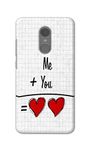 RGSVCases Me and You is Equal to True Love Hard Printed Designer Case for Xiaomi Redmi Note 4 (2017 Edition) Back Cover RSV1550