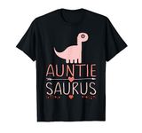 Funny BAE Gift for Auntie Saurus Cute Aunty Dinosaur Aunt T-Shirt