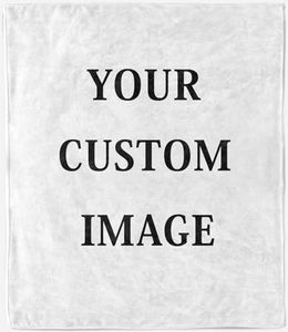 ANHOPE Custom Blanket Personalised Throw Blanket with Photo/Text/Logo Ocean Underwater Tropical Fish Print Pattern All Season Customised Blanket for Kids Adults Family Bed Sofa Couch Birthday Wedding