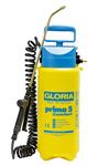 GLORIA Prima 5 Comfort Pressure Sprayer | Garden Sprayer | 5 Litre Filling Capacity | Comfortable Equipment | 2.5 m Spiral Hose | Compressor Connection