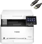 Canon imageCLASS MF642CdwA Multifunction Color Laser Printer, Copier and Scanner - Mobile Ready and Bundle with AIEC Printer Cable