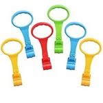 Ballery 6PCS Playpen Ring Crib Pull up Rings Bed Stand Up Rings Walking Assistant Walker Crib Hanging Rings for Kids Walking Training Tool