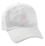 Zacharias Boy's Solid Baseball Cap White