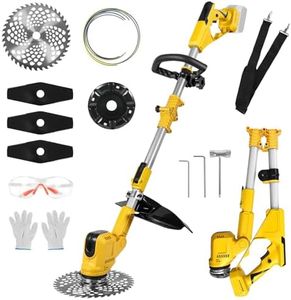 Cordless Trimmer Compatible with Dewalt 18V 20V Battery, 3 in 1 Grass Trimmer and Weed Wacker, Brushless Motor with 9000 RPM Cutting Φ9 Inch (Battery not Include)